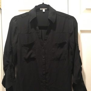 Express Black Portofino Shirt Sz S